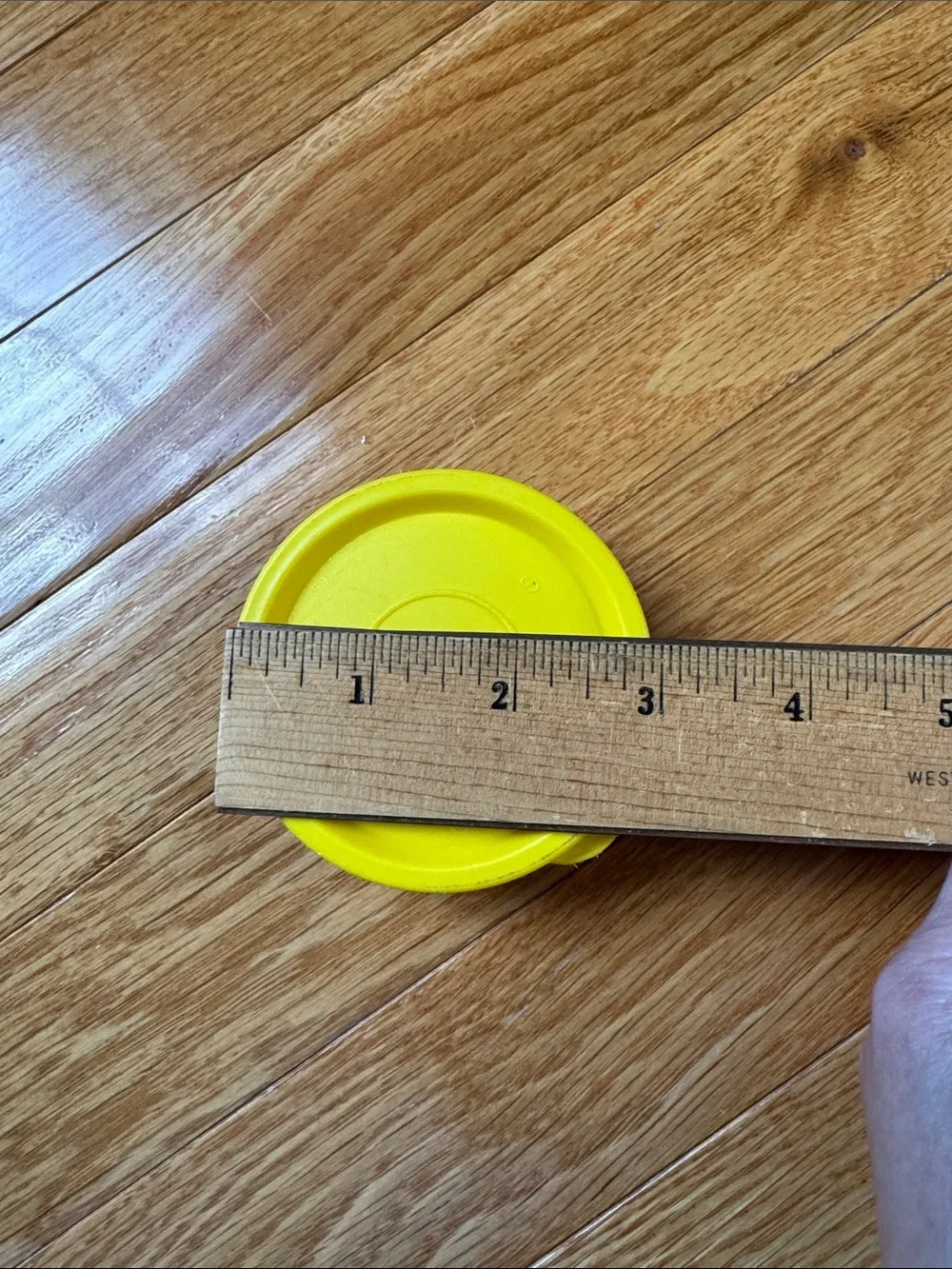 Tupperware small vintage yellow storage container